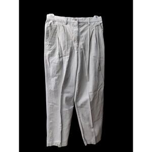 Marsh Landing size 14 cotton khaki pleated straight leg pants